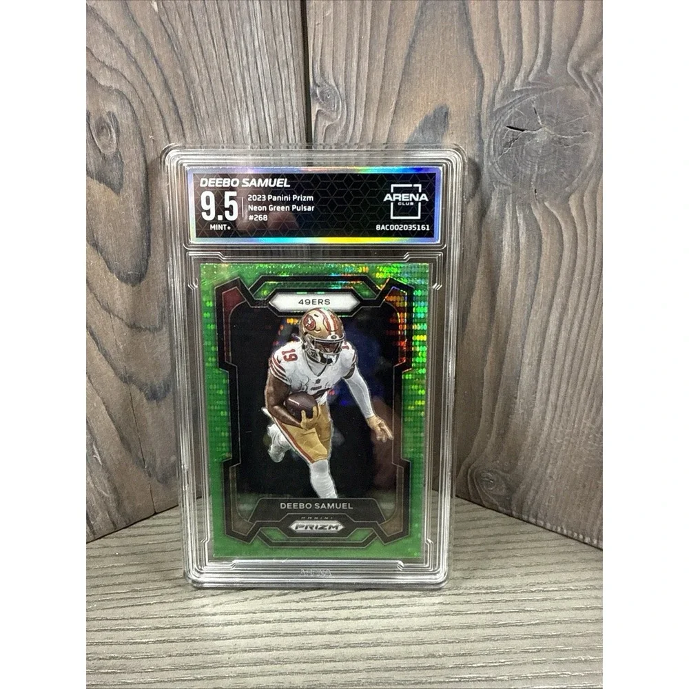 2023 Panini Prizm green wave #268 Deebo Samuel Arena 9.5